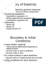 Theory of Elasticity Governs Response - Governing Equations