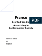 France: Scented Candles Advertising in Contemporary Society