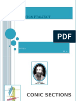 Mathematics Project On Conic Sections by Divya