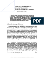 Jorge Alfredo Roetti, Aristóteles y El Principio de (No) Contradicción Fundamentación Teórica y Práctica