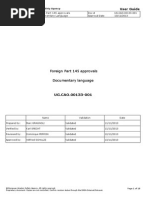 Approvals and Standardisation Organisation Approvals Docs Part 145 Annex B B15. UG - Cao.00133 Foreign Part 145 Approvals Language