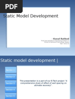 Introduction To Static Model Development