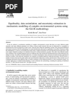 Equifinality, Data Assimilation, and Uncertainty Estimation in Mechanistic Modelling of Complex Environmental Systems Using The GLUE Methodology