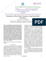 Estimation of Rock Mass Parameters Using Intact Rock