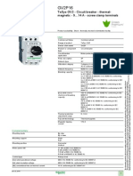 Product Data Sheet: Tesys Gv2 - Circuit Breaker - Thermal-Magnetic - 9 14 A - Screw Clamp Terminals