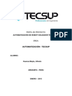 Perfil Proyecto de Automatización de Un Robot Soldador Tipo Scara