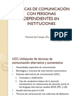 Técnicas de Comunicación Con Personas Dependientes en Instituciones (31 Mayo)