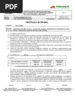 Protocolo para Pruebas Hidrostaticas para Ductos de Hidrocarburos