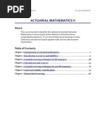 Actuarial Mathematics Ii: About