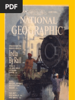 National Geographic June 1984 Magazine (By Rail Across The Indian Subcontinent)