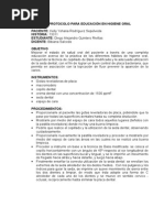 Protocolo para Fisioterapia Oral y Profilaxis