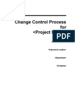 Change Control Process Template