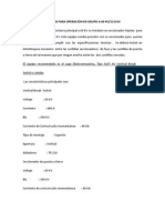 Especificaciones Tecnicas de Equipos para 69 KV A 13.8 KV