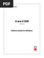 U.are.U SDK: Platform Guide For Windows