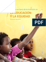 El Argumento en Favor de La Inversión en La Educación y La Equidad