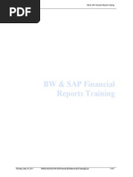 Course BW & SAP Financial Reports Training