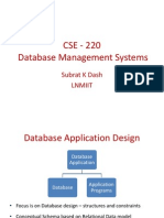 CSE - 220 Database Management Systems: Subrat K Dash Lnmiit