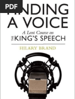 Finding A Voice: A Lent Course Based On The King's Speech - Hilary Brand Prelims Intro Ch1