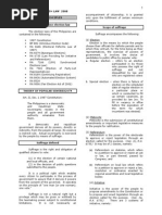 Ateneo Election Law 2008 General Principles Sources of Philippine Election Law Scope of Suffrage