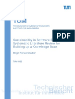 Sustainability in Software Engineering. A Systematic Literature Review For Building Up A Knowledge Base