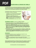 Esguince Tobillo Recomendaciones y Fisioterapia