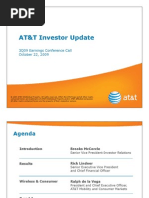 AT&T 3Q 2009 Earnings Call Slides