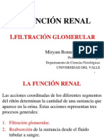 5-LA FUNCIÓN RENAL 1-Filtración Glomerular