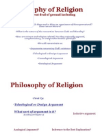 Philosophy of Religion: Covers A Great Deal of Ground Including