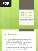 Arquitectura Art Nouveau Elementos