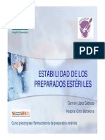 Estabilidad de Preparados Esteriles PDF