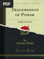 Transmission of Power - Nikola Tesla