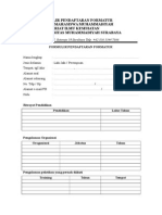 Formulir Formatur