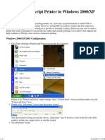 Postscript Printer Tutorial