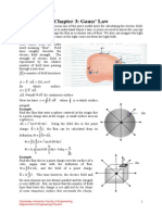 Chapter 3: Gauss' Law: General Physics II