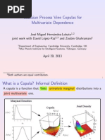 Gaussian Process Vine Copulas For Multivariate Dependence