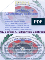 4.3 Ley de Fricción y Coeficientes de Fricción