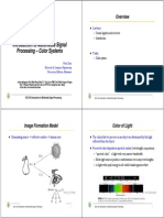 Introduction To Multimedia Signal Processing - Color Systems