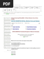 MGT510 (MGMT510) MCQs Collection From Past Quizzes