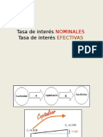 Tasas de Interes Nominal y Efectiva