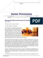 Mensaje Del Papa Francisco para La Cuaresma 2015 PDF