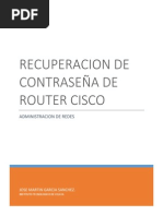 Recuperar Contraseña de Router Cisco