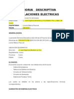 Memoria Electricas