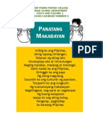 Anatang Akabayan: Saint Pedro Poveda College Grade School Department Civics and Culture 1 Session 2 Handout Number 1