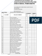 Informe de Asistencia Sede San Luis, Peten