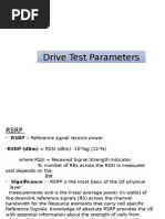 Drive Test Parameters