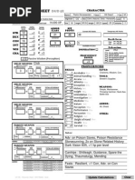 Character Sheet: Jacob