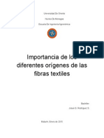 Origenes de Las Fibras Textiles