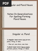 Plural Nouns Generalizations