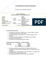 Ejemplo de Reconocimiento de Los Efectos de La Inflación en La Información Financiera