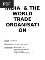 India & The World Trade Organisati On